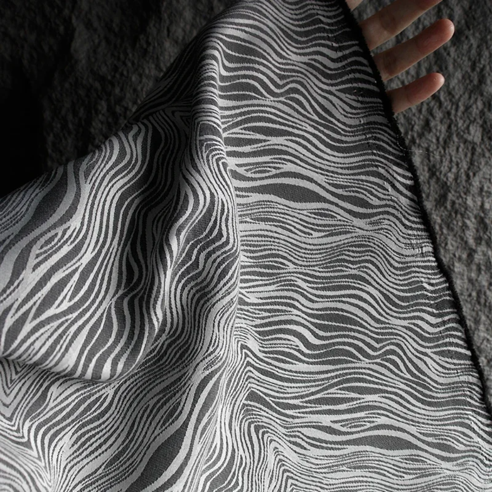 Art Craft Upholstery - Jacquard Fabric Zebra Pattern Shading Curtain