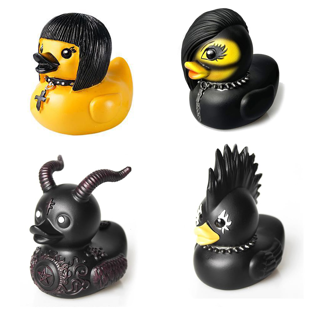 Art Craft Duck - Gothic Satan Duck Statue Goth Punk