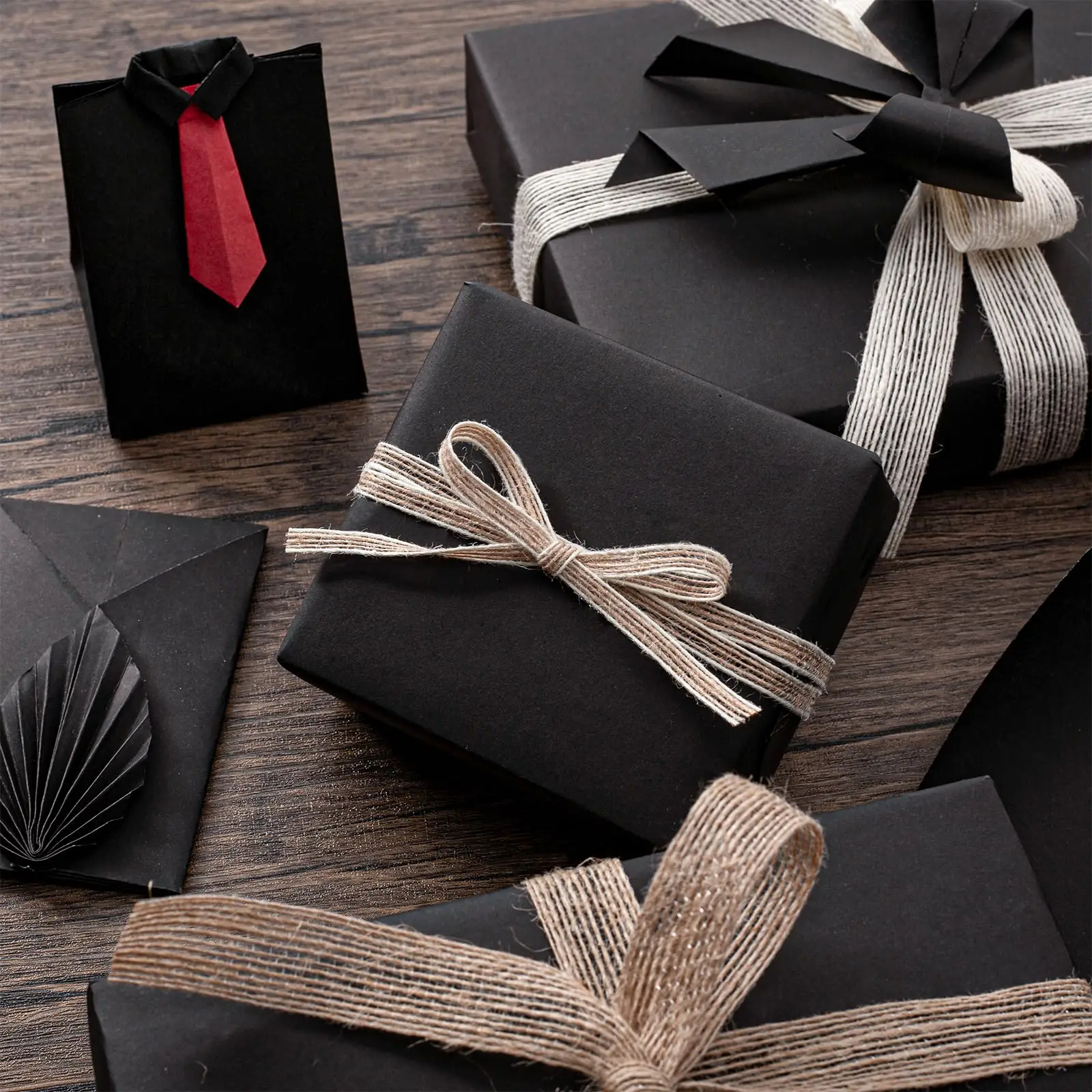 Art Craft Recycled Materials - Kraft Paper Black Ideal for Gift