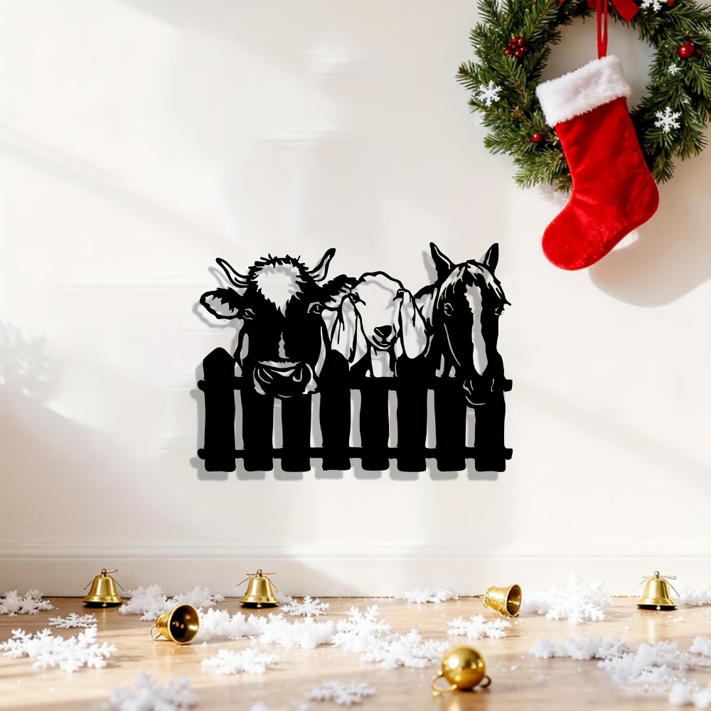 Art Craft Duck - CIFBUY Metal Wall Art Farm Animal