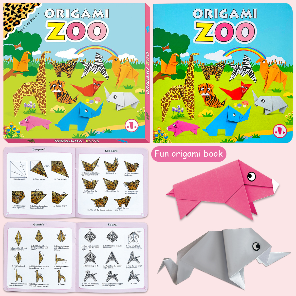 Art Craft Zoo - Kids DIY Origami Zoo Craft Kit