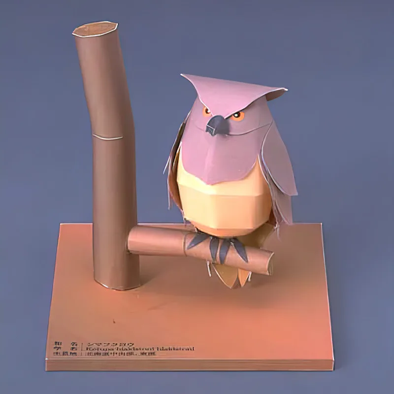 Art Craft Center - Blakiston's Fish Owls Origami Art Mini