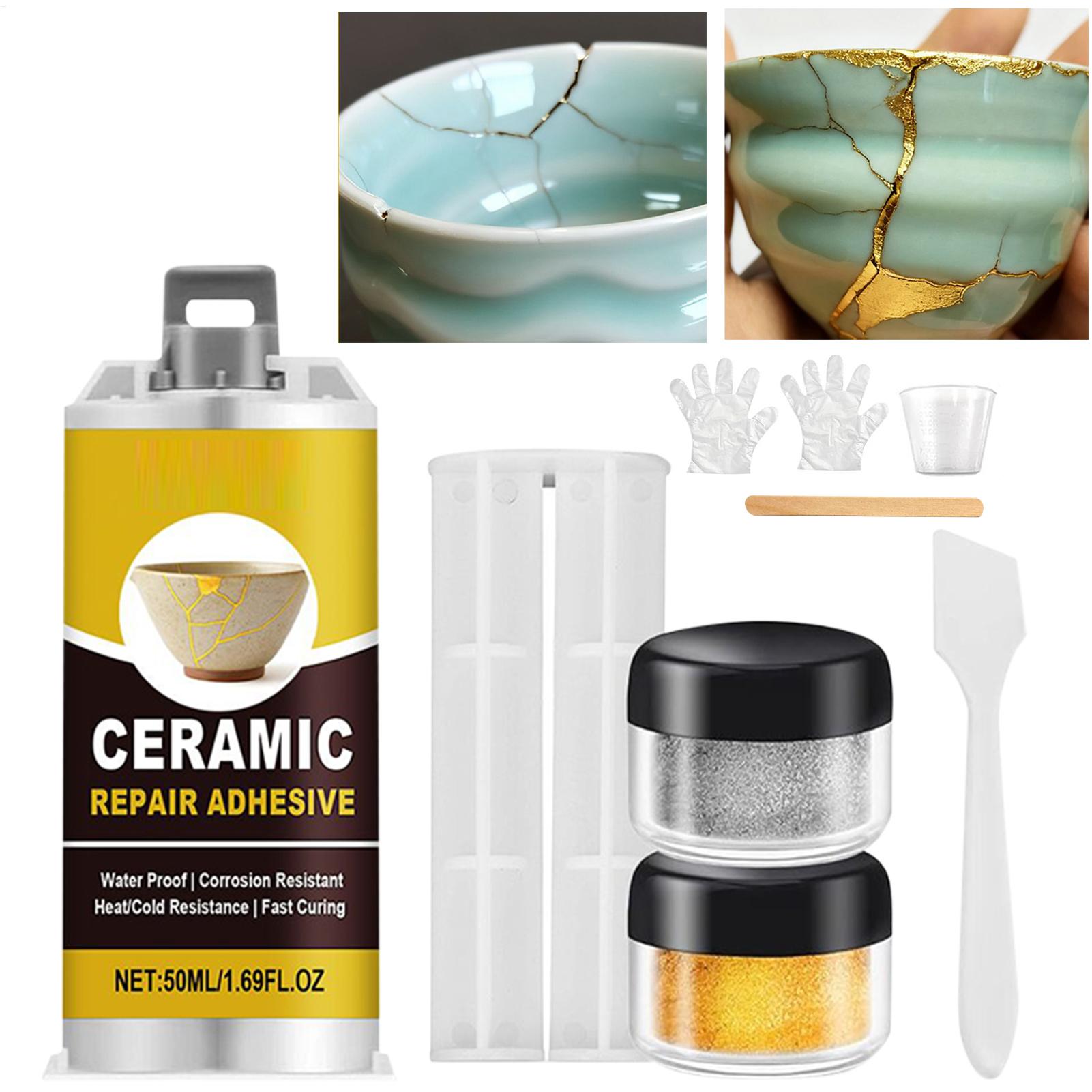 Art Craft Workshop - Porcelaine Repair Kit Gold Ceramic Glue