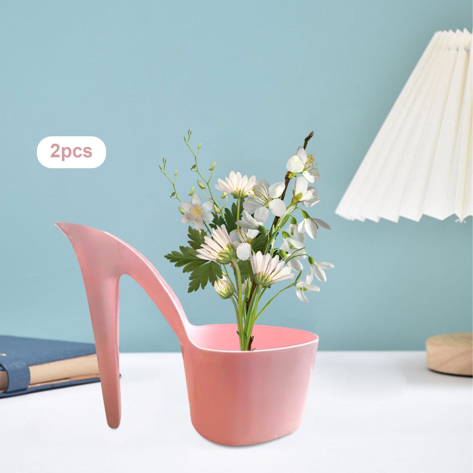 Art And Craft For Nursery - 2x Flowerpot Lady Shoe Shape Art