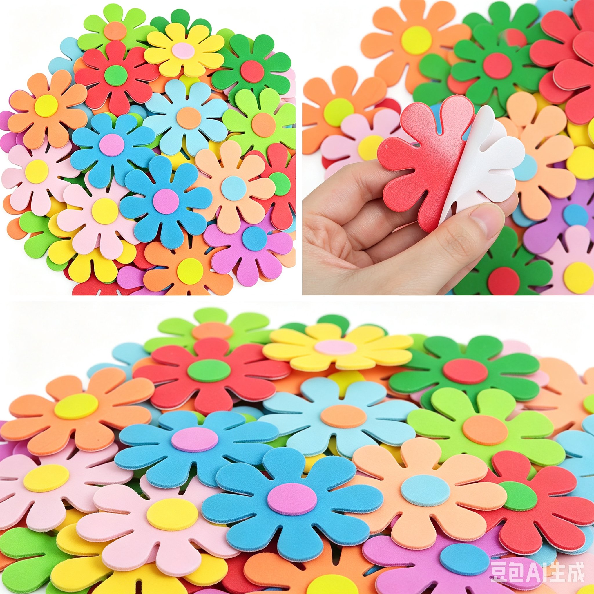Art Craft School - 3D flower foam stickers Spring arts