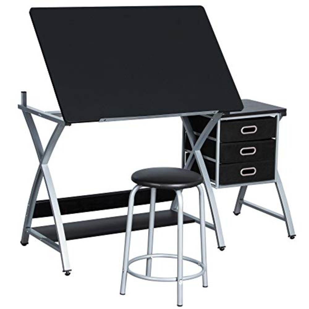 Art Craft Us - Drafting Tables, Draft Drawing Desk w/Stool