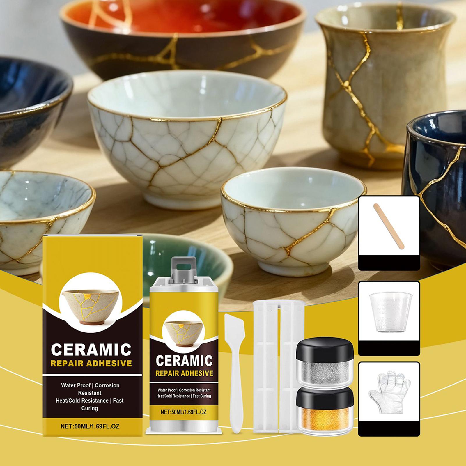 Art Craft Workshop - Kintsugi Repair Kit Gold Ceramic Glue