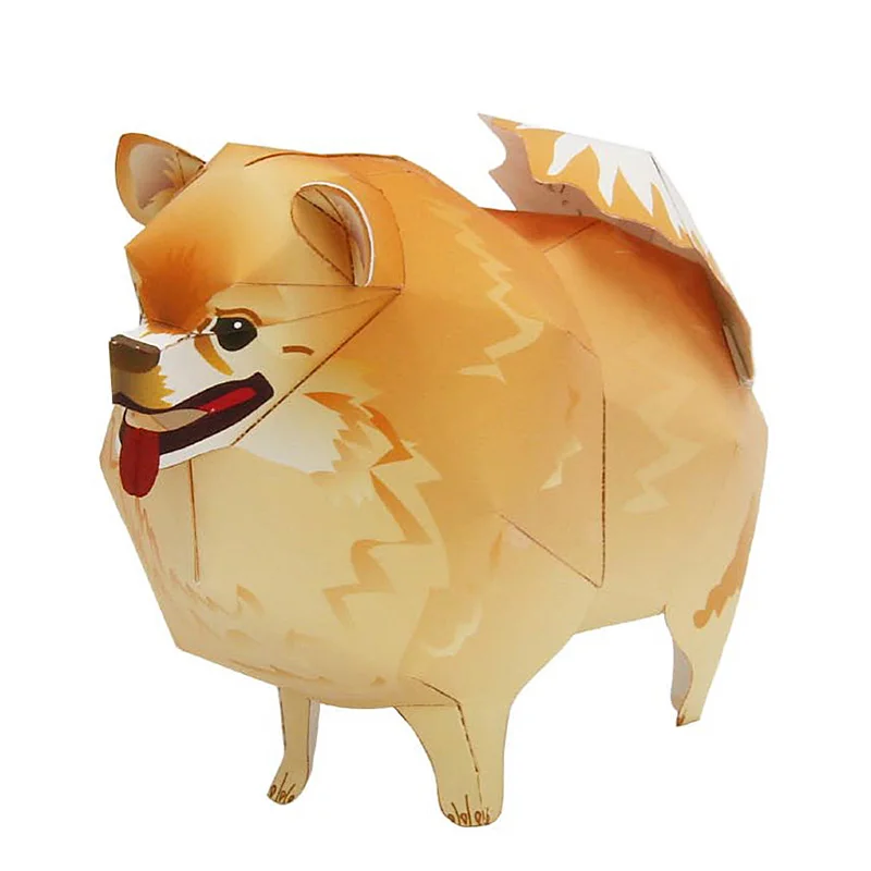 Art Craft Center - Pomeranian Dog Folding Origami Art Mini