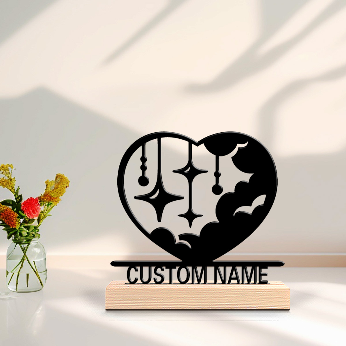 Art Craft Us - 1pc Fashion love cloud Customized Text