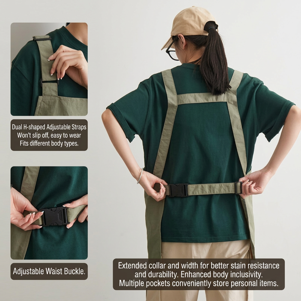 Art Craft Workshop - Coffee Shop Apron Minimalist Utility Apron