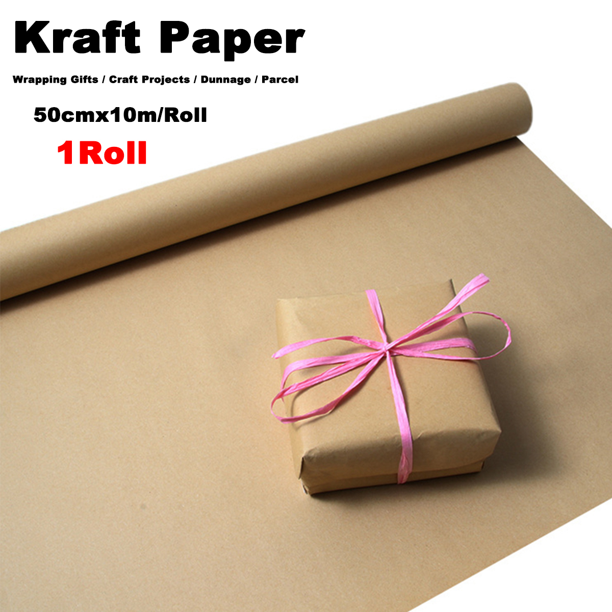 Art And Craft Recycle - 1 Roll of Brown Eco Kraft