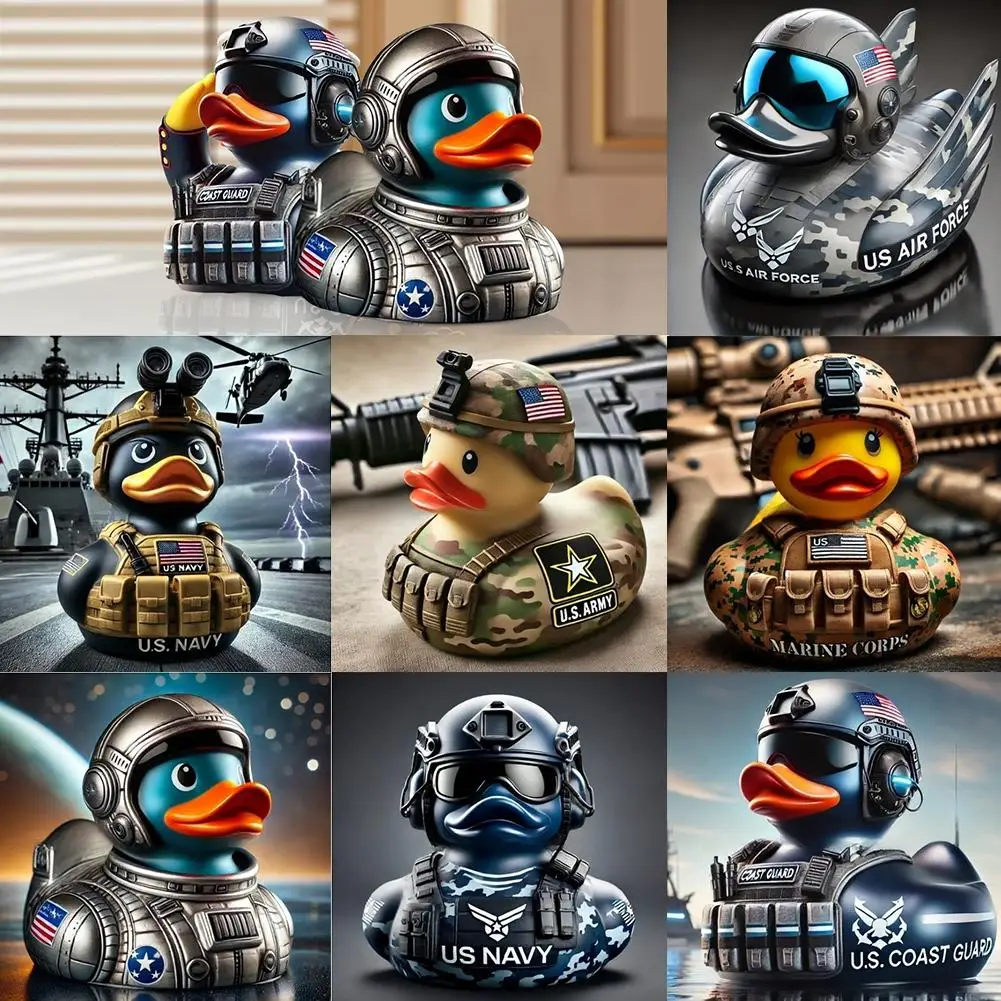 Art Craft Duck - 1pc Creative Duck Ornament Veteran Tribute