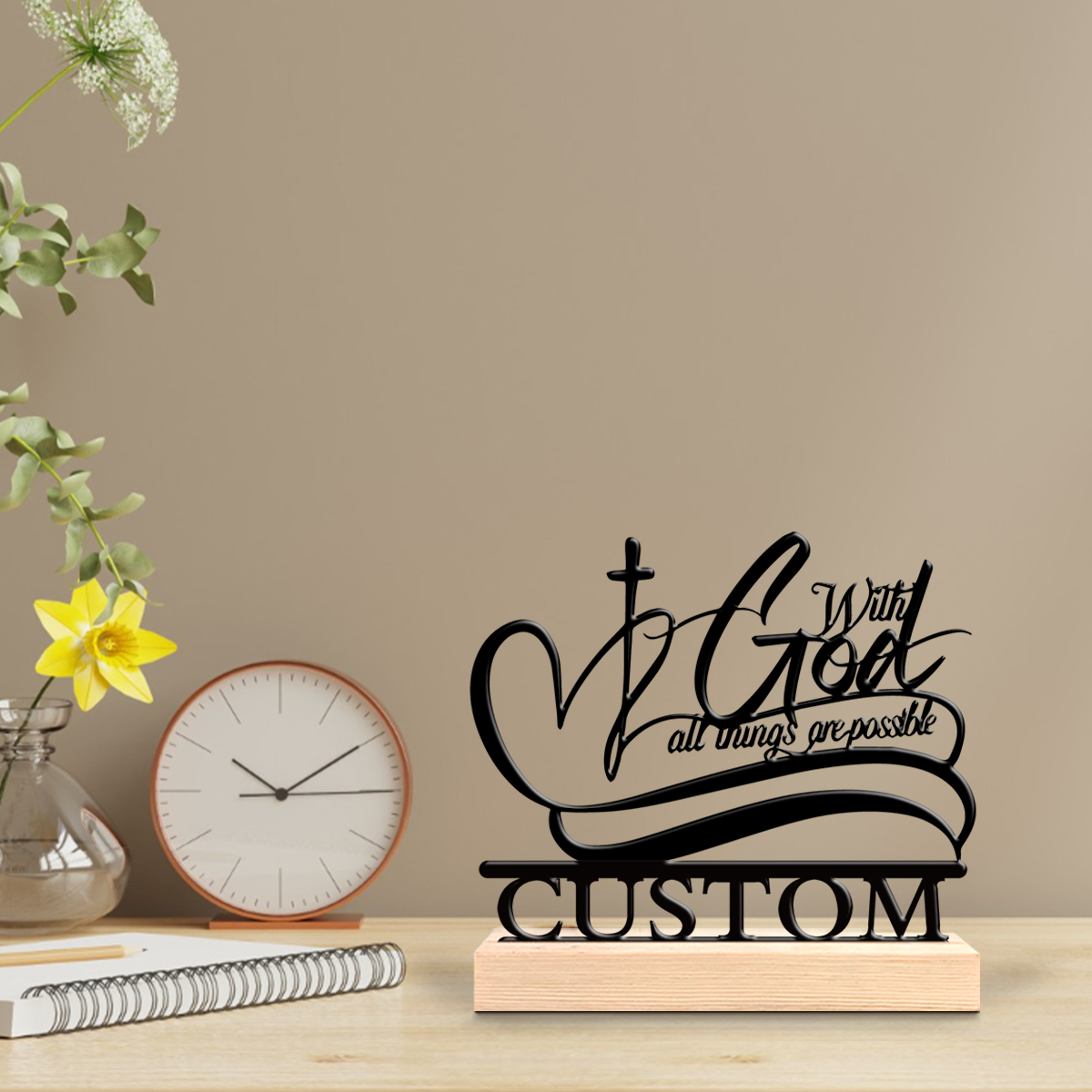 Art Craft Us - 1pc Creative Christian love Customized Text