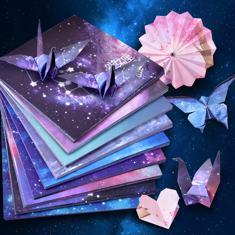 Art And Craft Recycle - 50 Sheets Origami Paper Stars Children