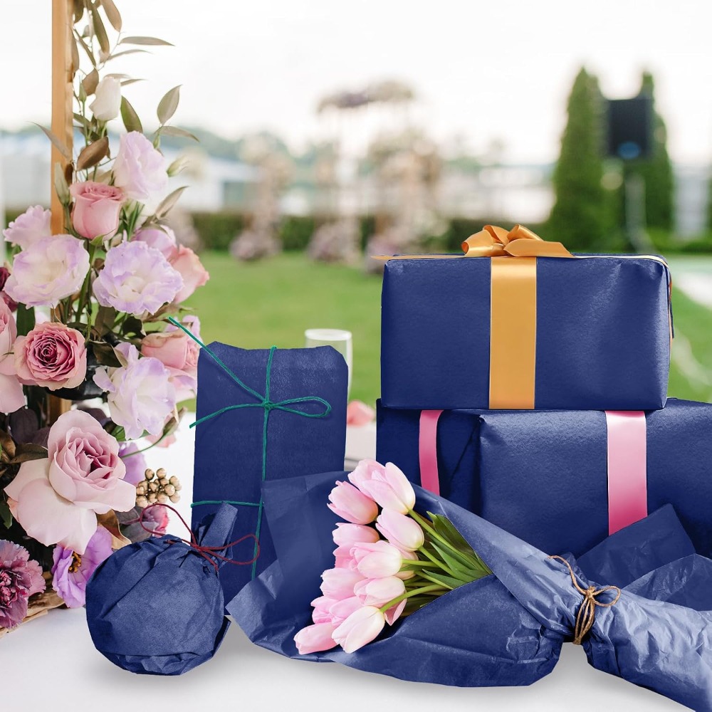 Art Craft Us - 120 Sheets Navy Blue Tissue Paper