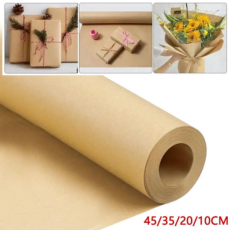 Art Craft Recycled Materials - 10M Brown Kraft Paper Gift Flowers