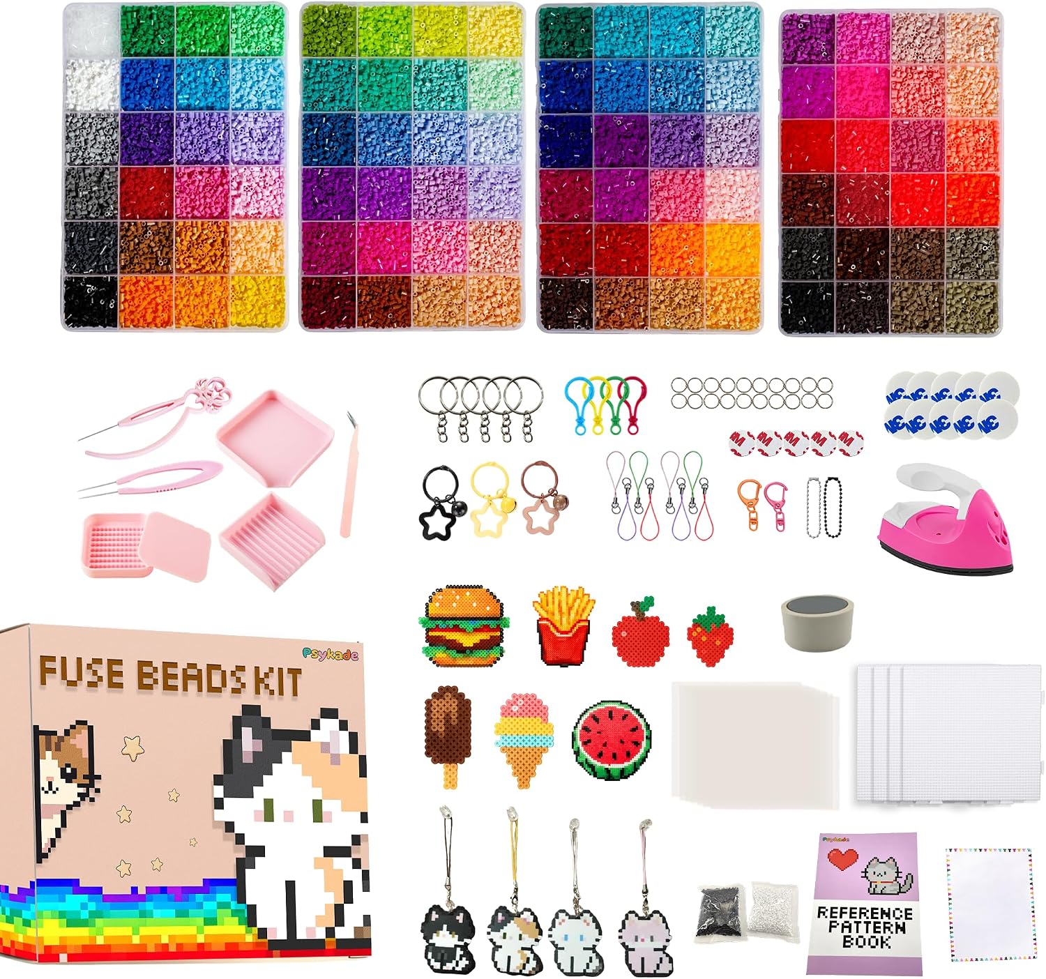 Art Craft Us - Fuse Beads Kit-Easy DIY-96 Colors 53000