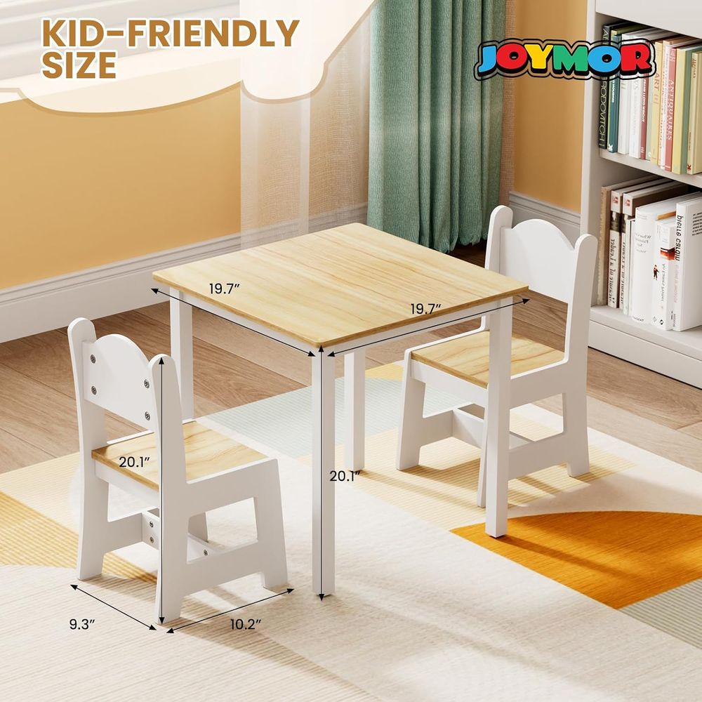Kids Table and 2 Chairs, Toddl - Art And Craft For Nursery 评论和价格