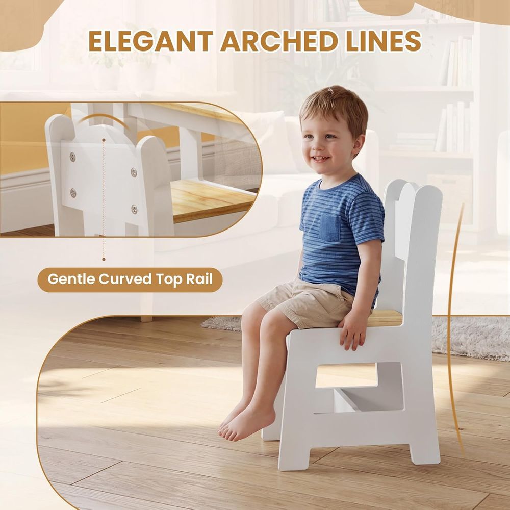 Kids Table and 2 Chairs, Toddl - Art And Craft For Nursery 评论和价格