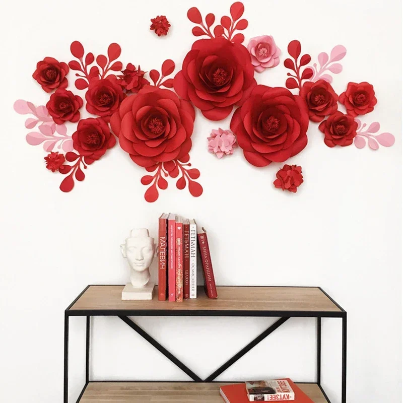 DIY Artificial Large Paper Ros - Art And Craft For Nursery 评论和价格