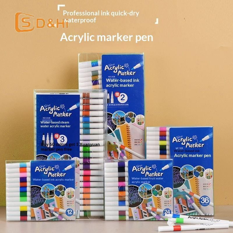 24 Colors Acrylic Paint Marker - Art Craft School 评论和价格