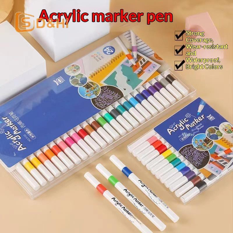 24 Colors Acrylic Paint Marker - Art Craft School 评论和价格
