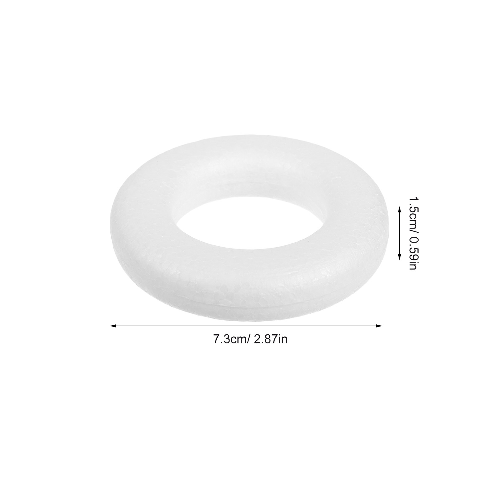 25Pcs White Polystyrene Wreath - Art Craft School 评论和价格