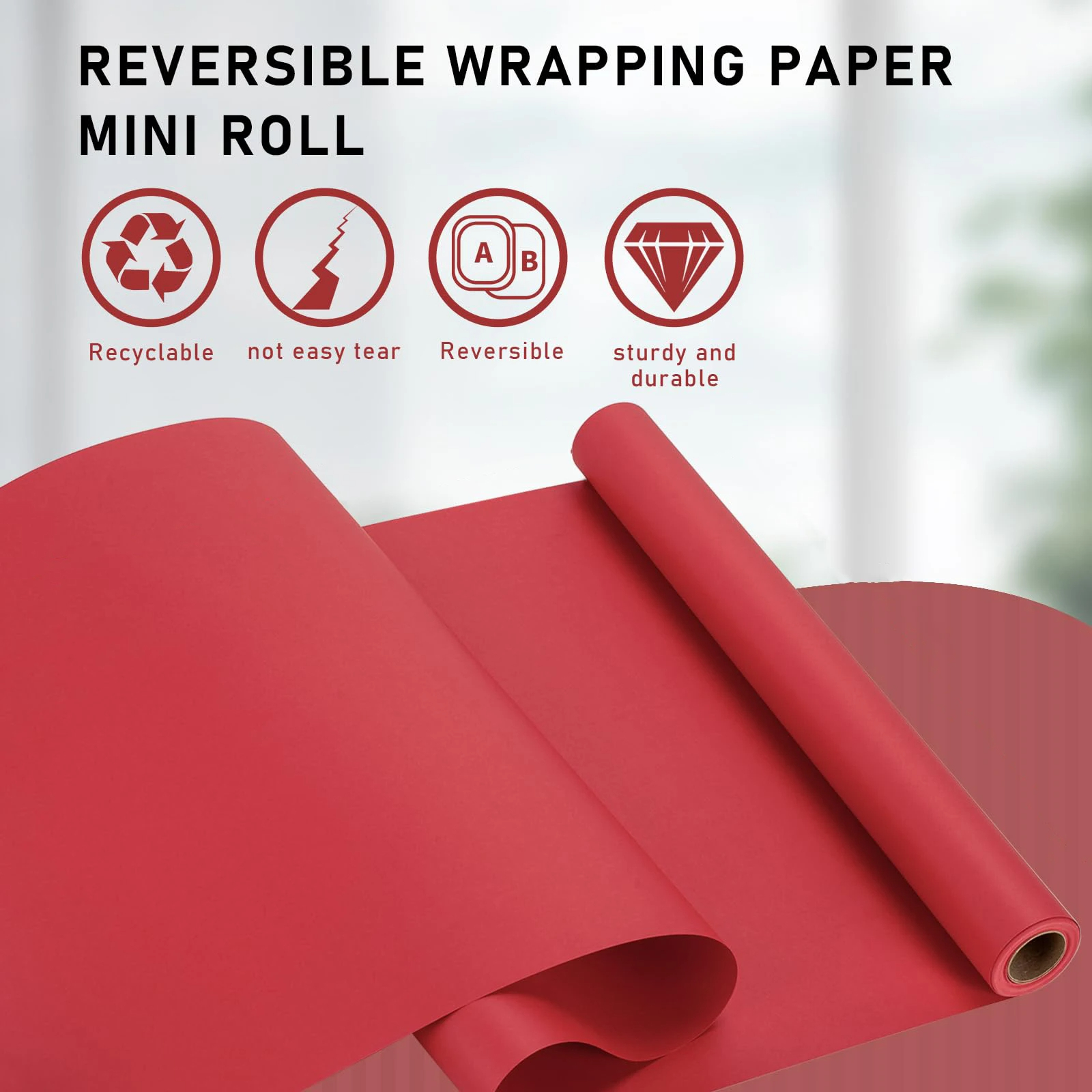 Kraft Paper red Ideal for Gift - Art Craft Recycled Materials 评论和价格