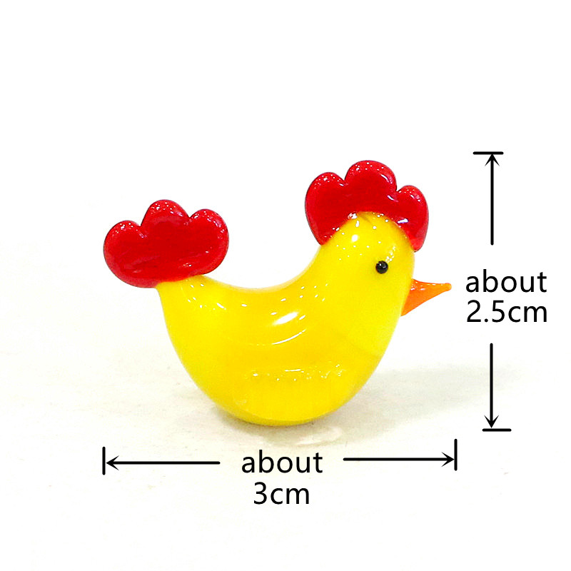 Easter Decor Tiny Glass Animal - Art Craft Duck 评论和价格