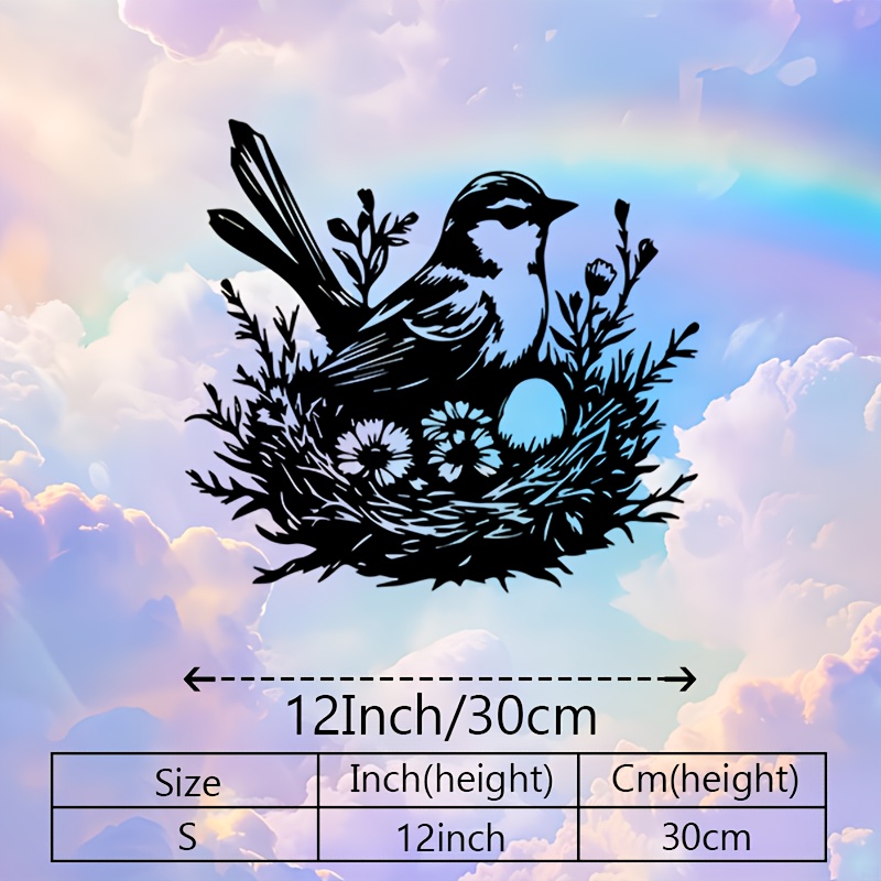 CIFBUY Metal Wall Art Bird Nes - Art And Craft For Nursery 评论和价格