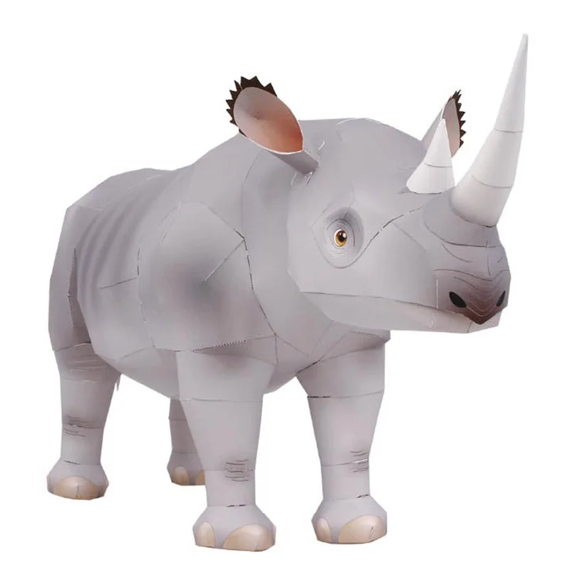 Rhinoceros Hook-lipped Handmad - Art Craft Center 评论和价格
