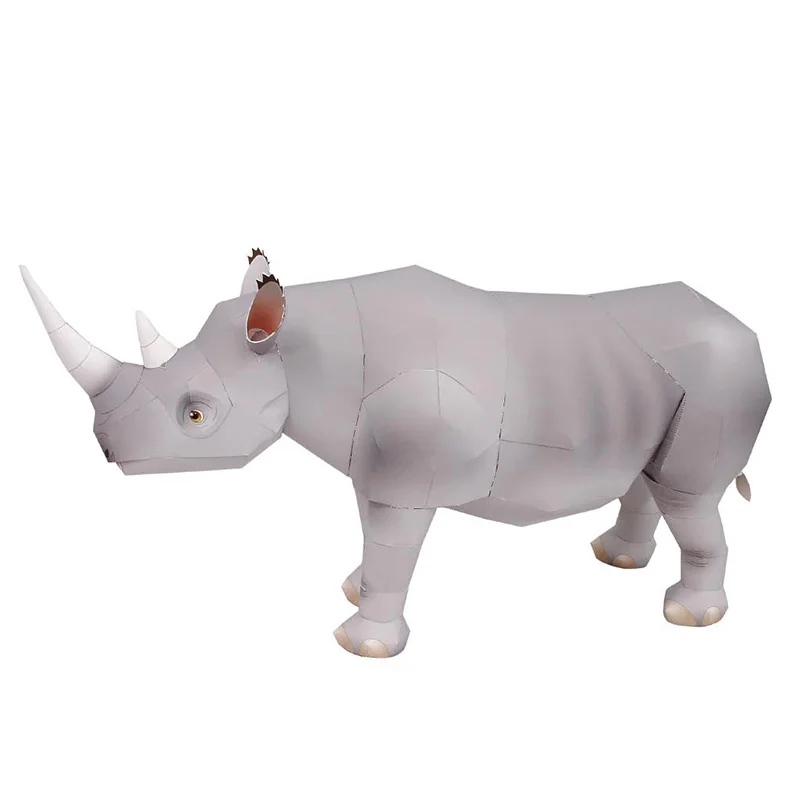 Rhinoceros Hook-lipped Handmad - Art Craft Center 评论和价格
