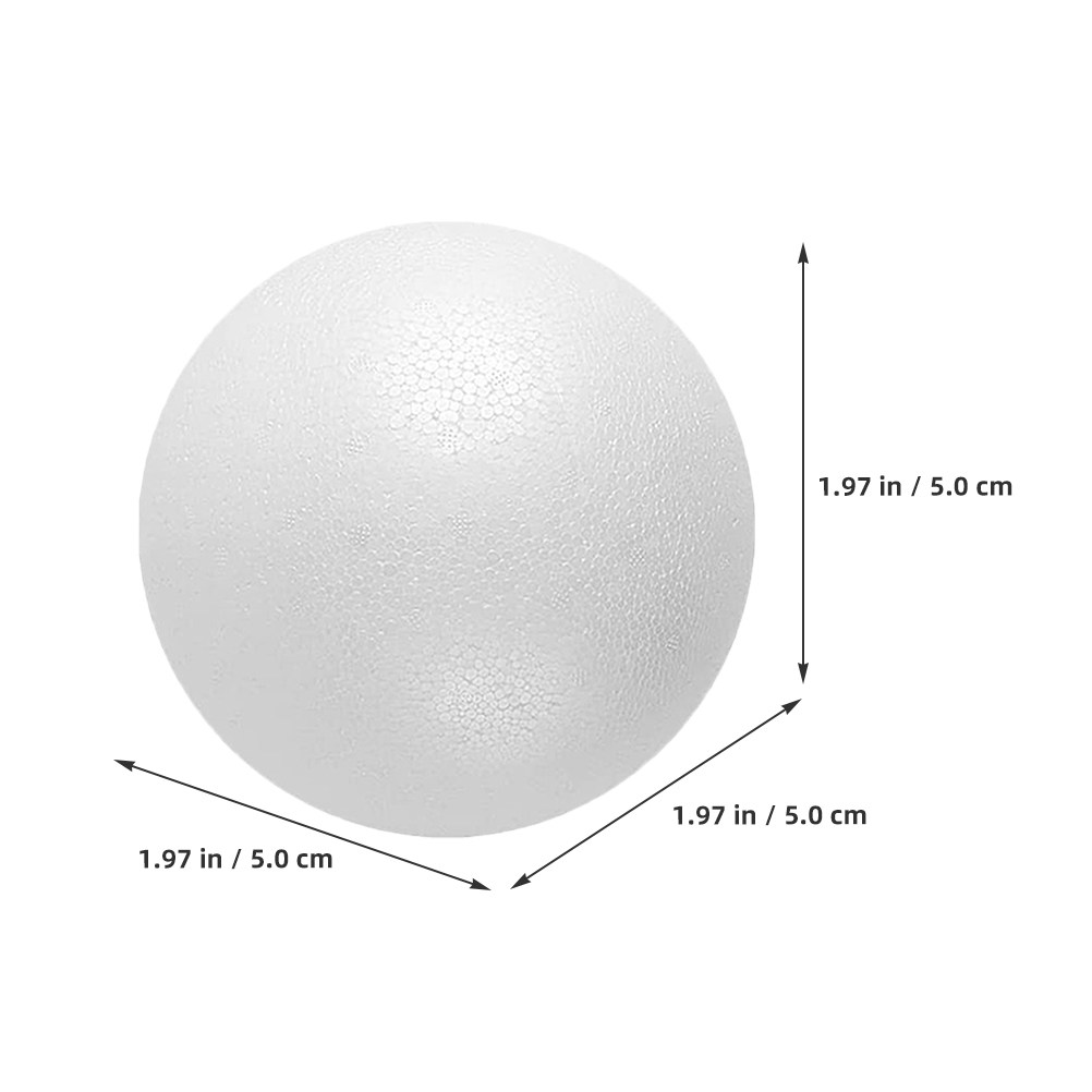 12Pcs Foam Balls White Polysty - Art Craft School 评论和价格