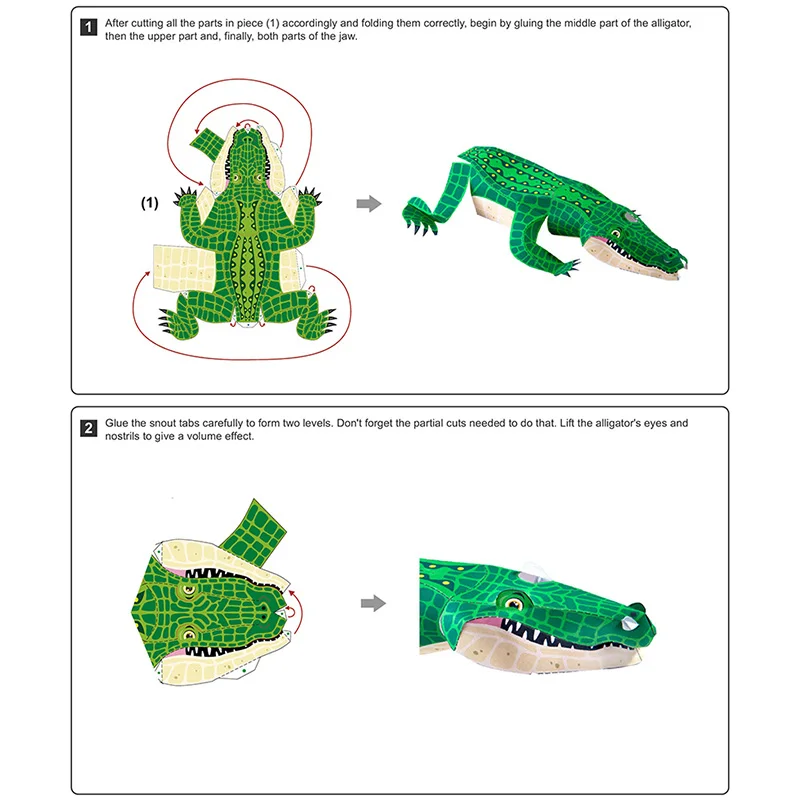 Alligator Crocodile Folding Or - Art Craft Center 评论和价格