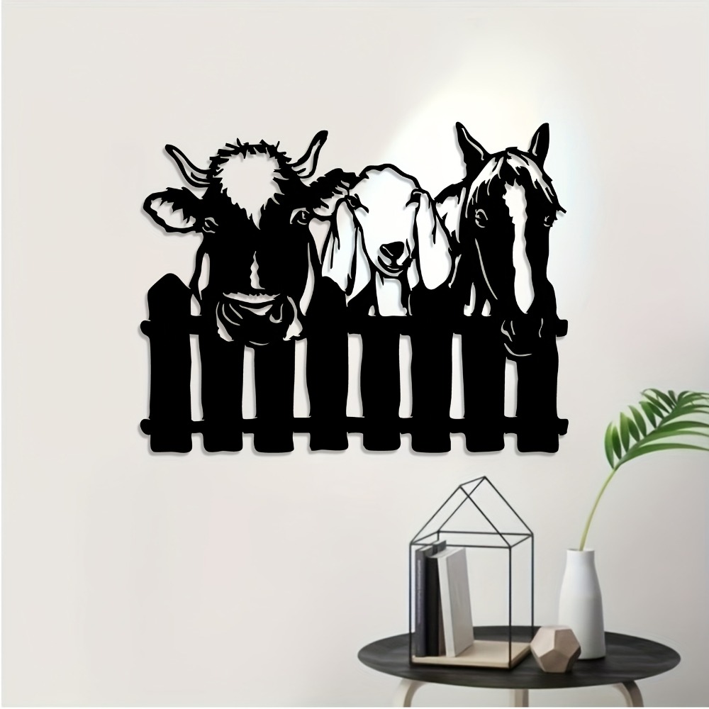CIFBUY Metal Wall Art Farm Ani - Art Craft Duck 评论和价格