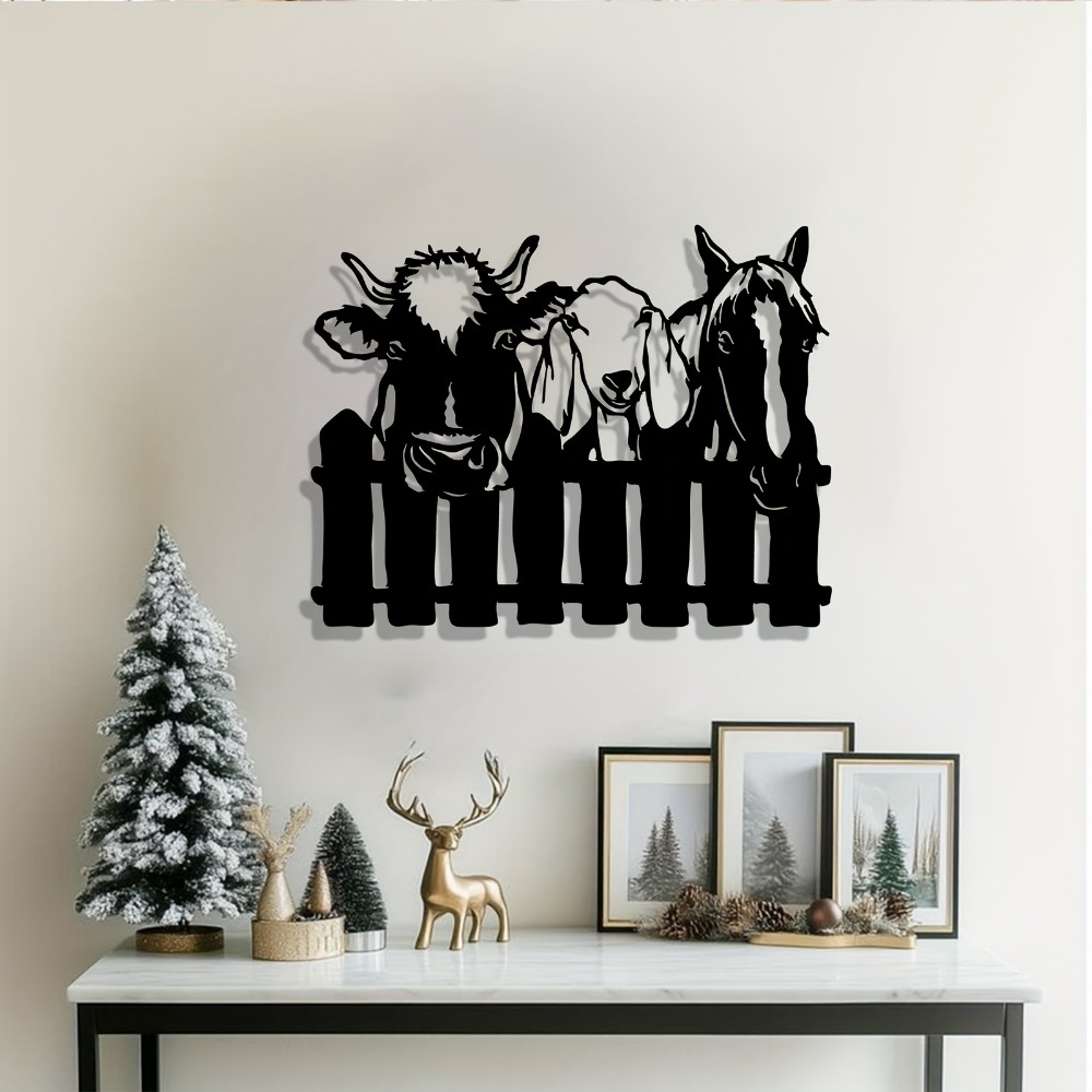 CIFBUY Metal Wall Art Farm Ani - Art Craft Duck 评论和价格