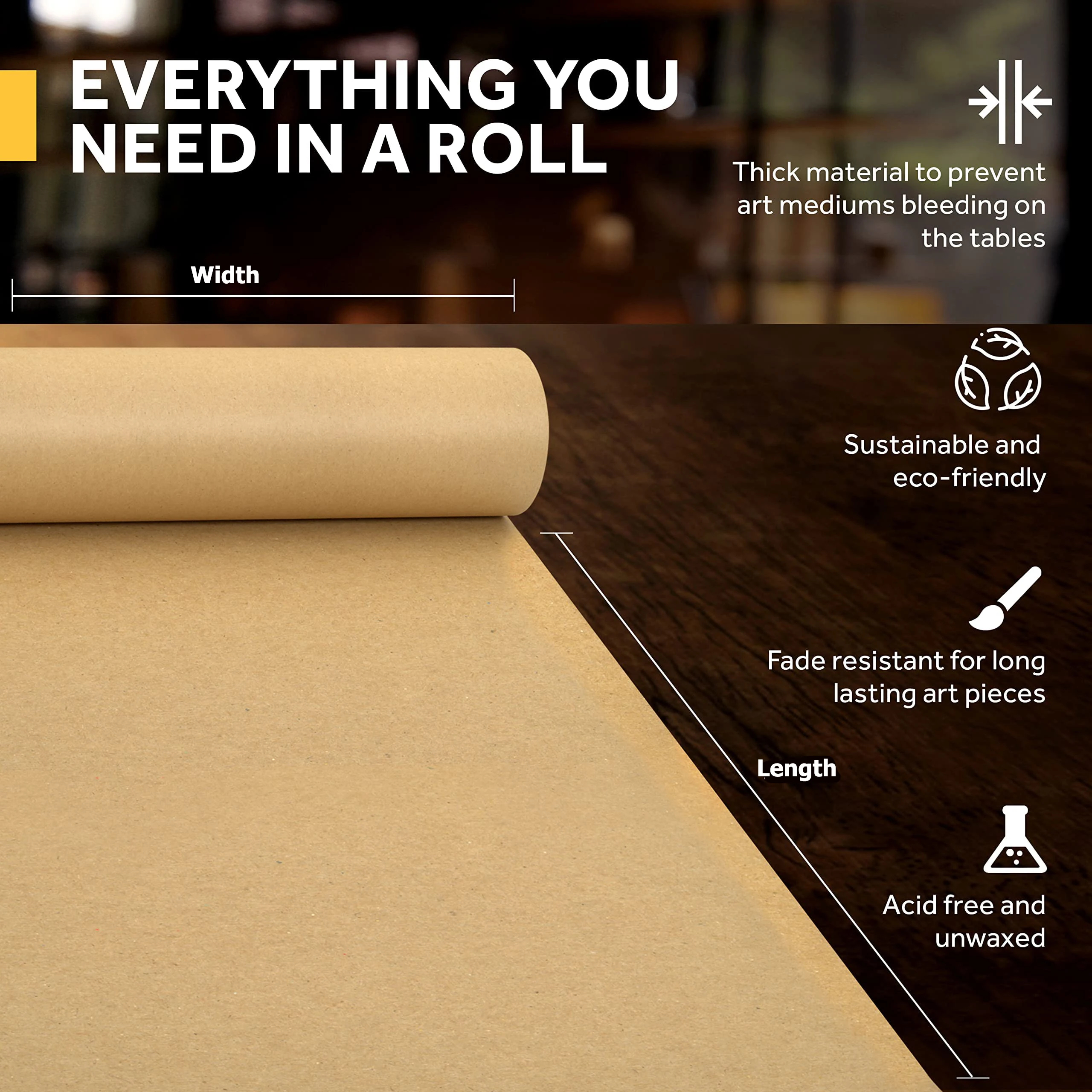 Kraft Paper Brown Ideal for Gi - Art Craft Recycled Materials 评论和价格