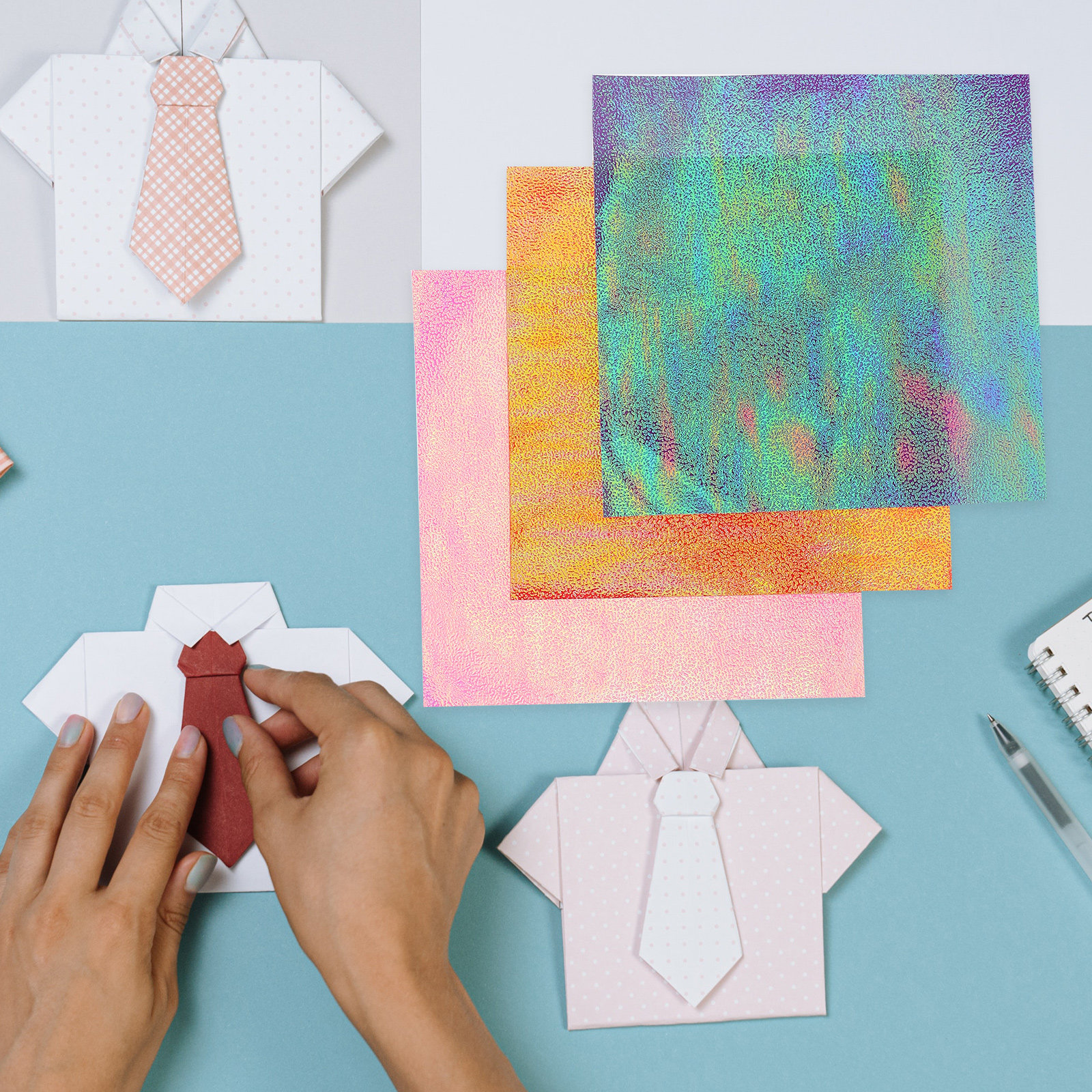 12Sheets Vivid Origami Paper S - Art Craft School 评论和价格