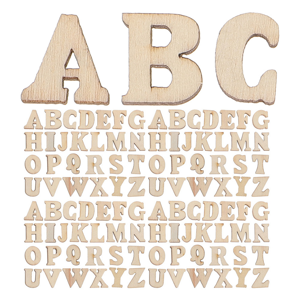 416Pcs Small Wooden Alphabet L - Art And Craft For Nursery 评论和价格