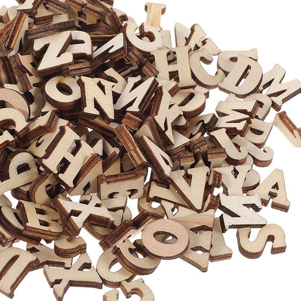 416Pcs Small Wooden Alphabet L - Art And Craft For Nursery 评论和价格