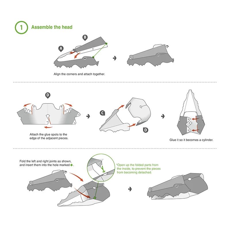 Crocodile Folding Origami Art  - Art Craft Center 评论和价格