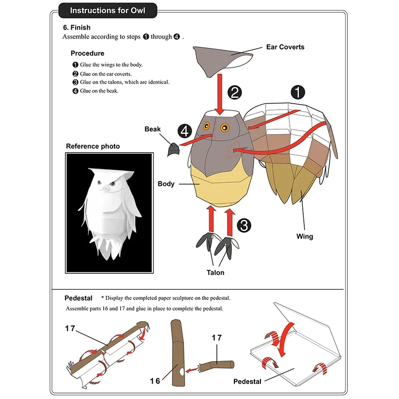 Blakiston's Fish Owls Origami  - Art Craft Center 评论和价格