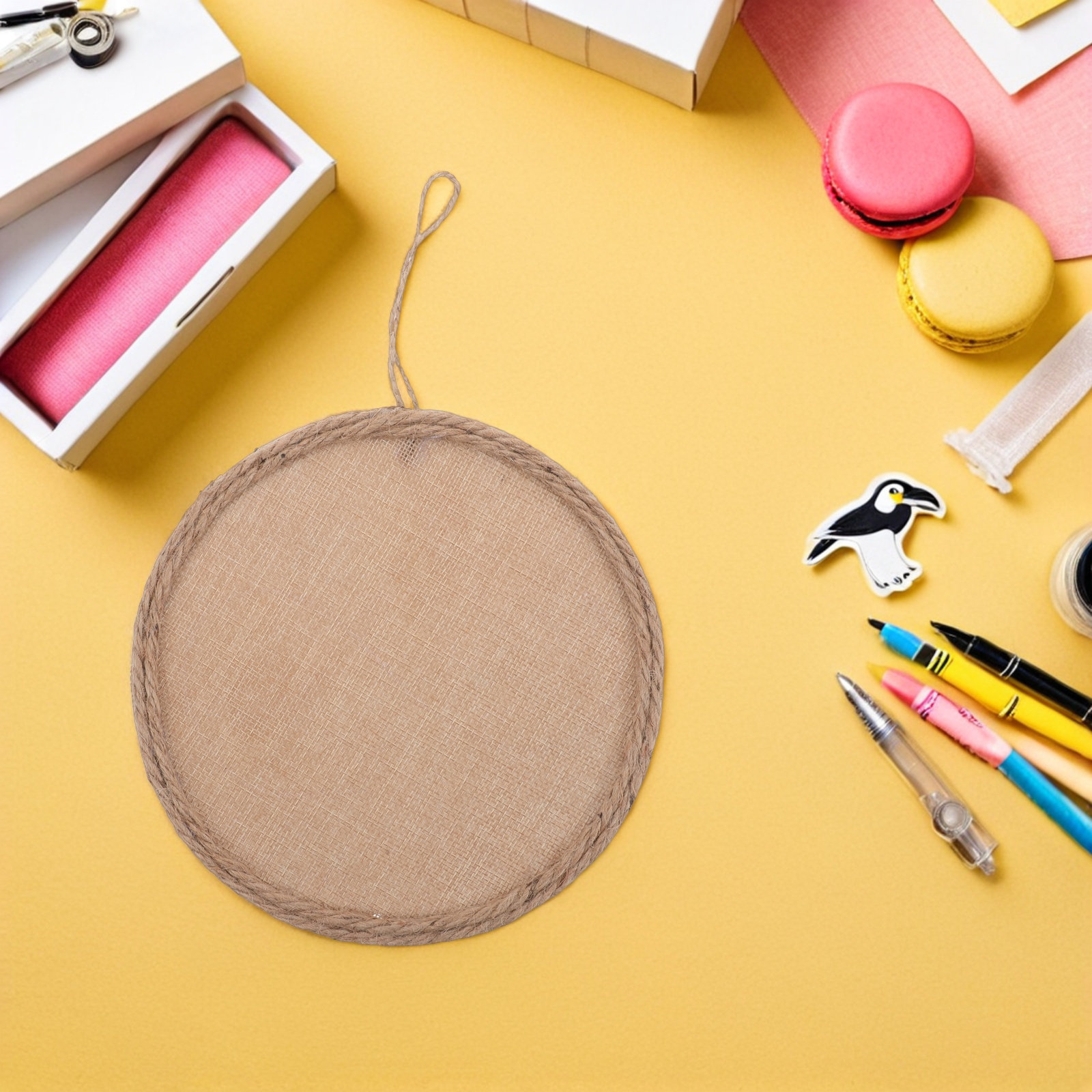 4Pcs Kids String Board Linen C - Art And Craft For Nursery 评论和价格