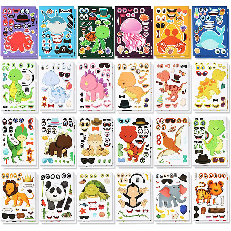 12/24 Sheets Make a Face Stick - Art Craft Zoo 评论和价格
