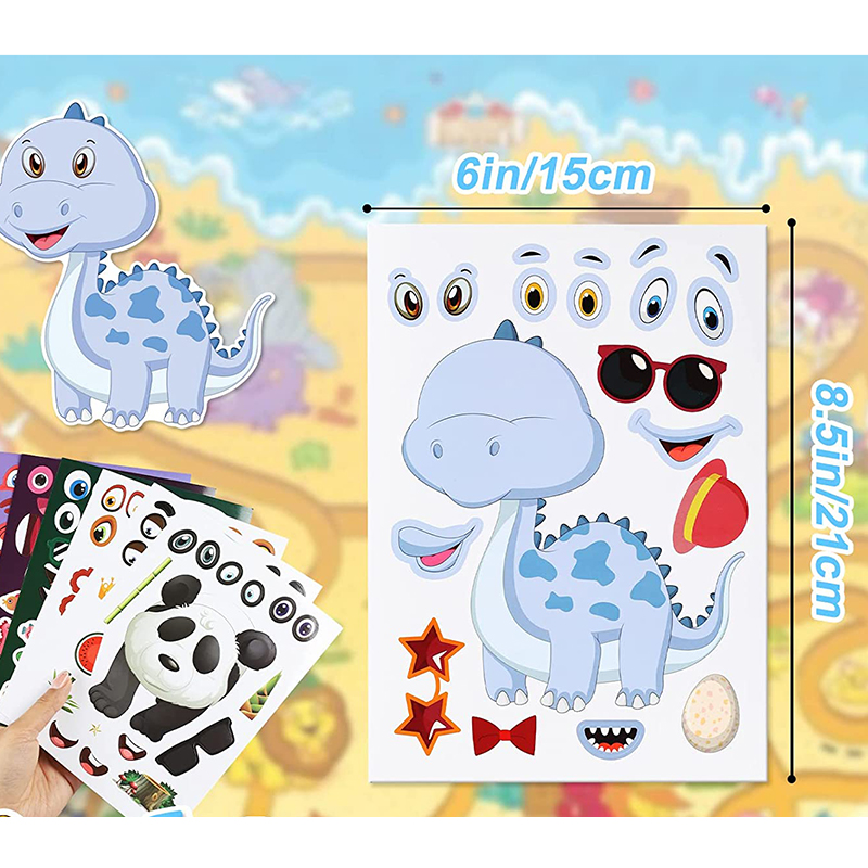 12/24 Sheets Make a Face Stick - Art Craft Zoo 评论和价格