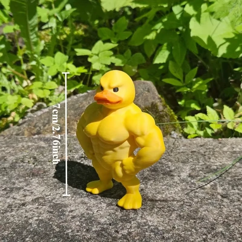 pc Muscle Duck Statue - 3D Des - Art Craft Duck 评论和价格
