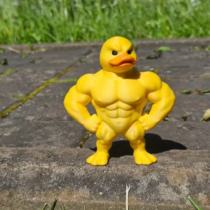 pc Muscle Duck Statue - 3D Des - Art Craft Duck 评论和价格