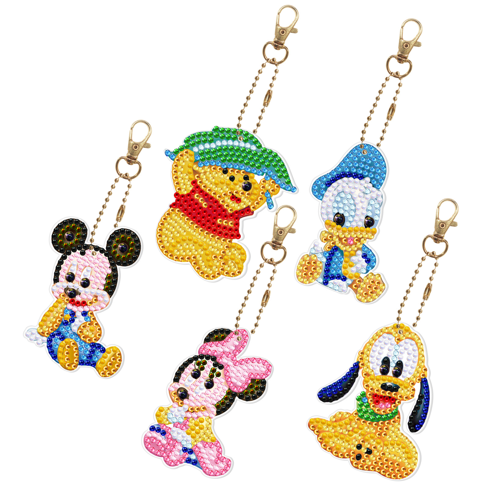Mickey Minnie Donald Duck DIY  - Art Craft Duck 评论和价格