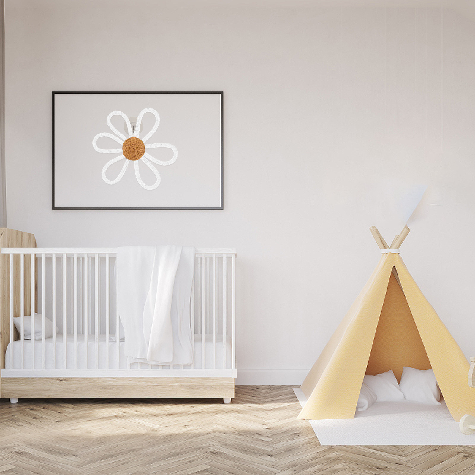 Woven Daisy Wall Decor Boho Ma - Art And Craft For Nursery 评论和价格
