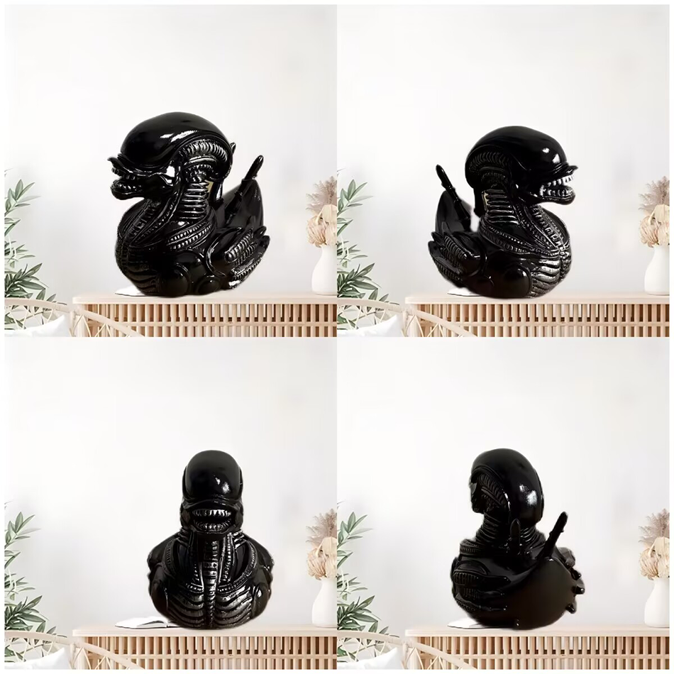 Alien Duck Resin Statue，Evil A - Art Craft Duck 评论和价格